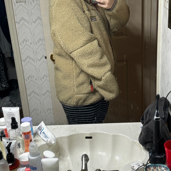 Ll Bean zip up Sherpa fleece jacket - Picture 8 of 8